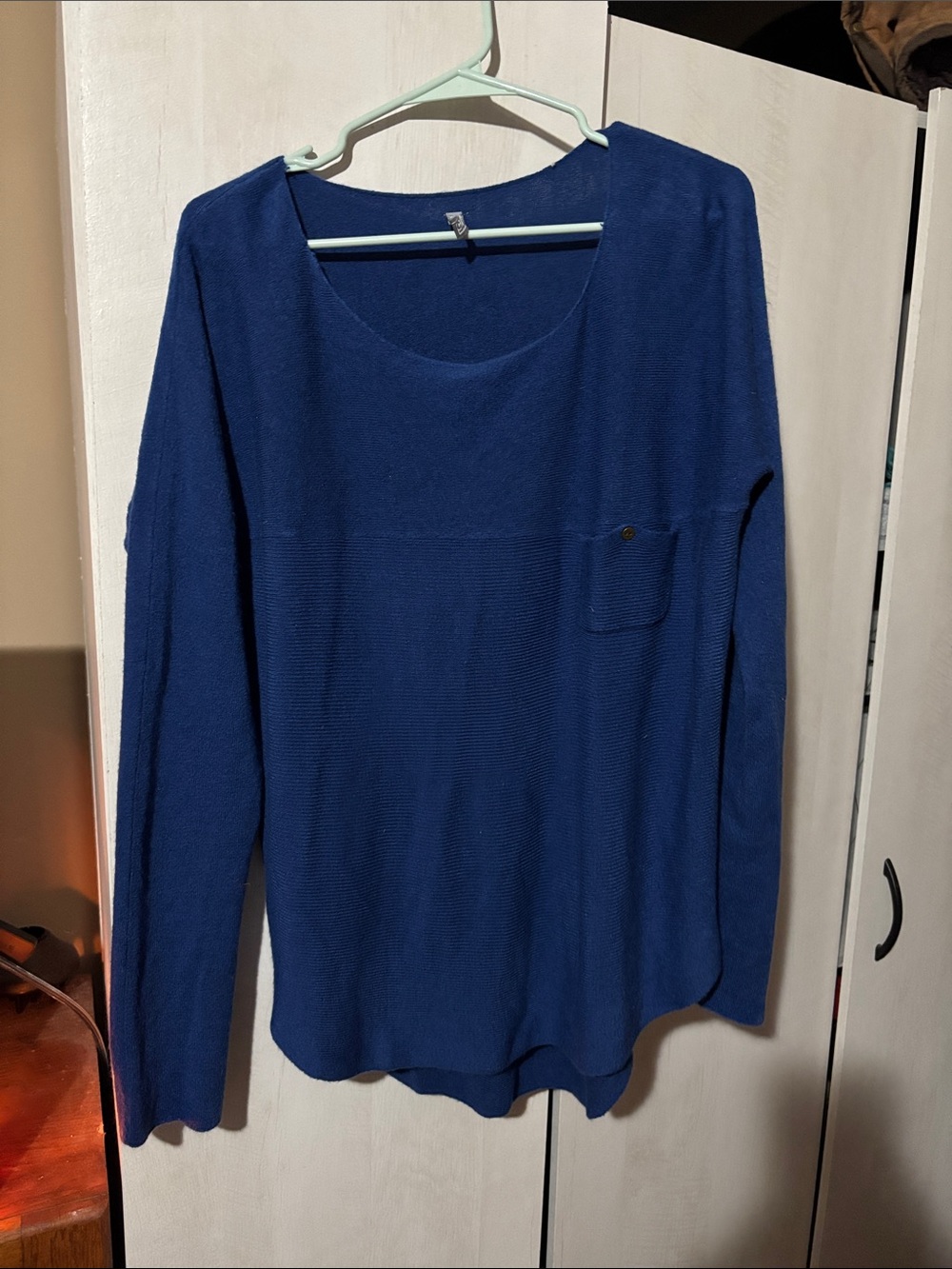 Women’s Royal Blue Scoop Neck Lightweight Knit Top